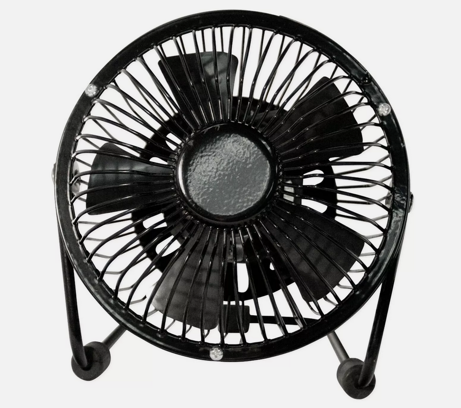 Super Mini Fan Nail Table Black 110V